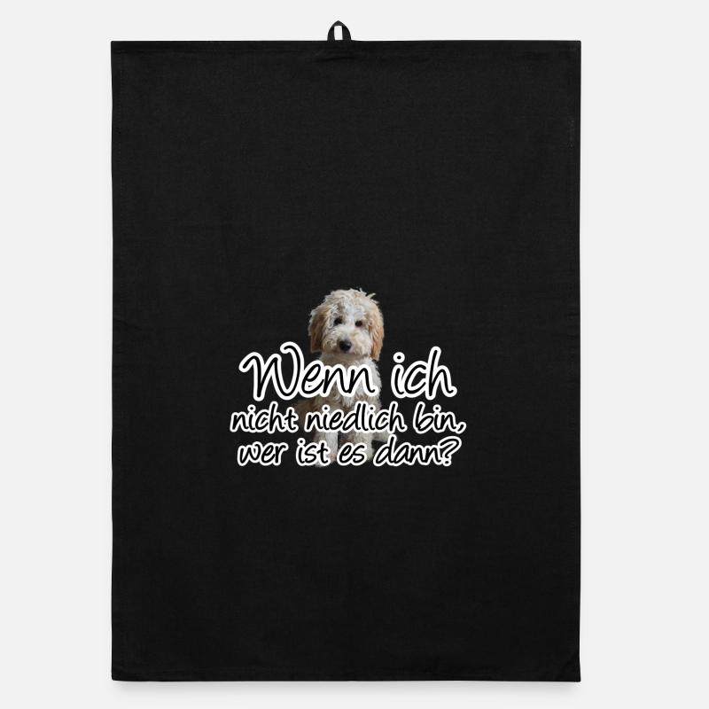 Niedlicher Hund - Tiere, Fun, Sprüche, Geschenk Organic Geschirrtuch