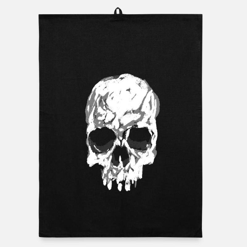 Skull Organic dish towel