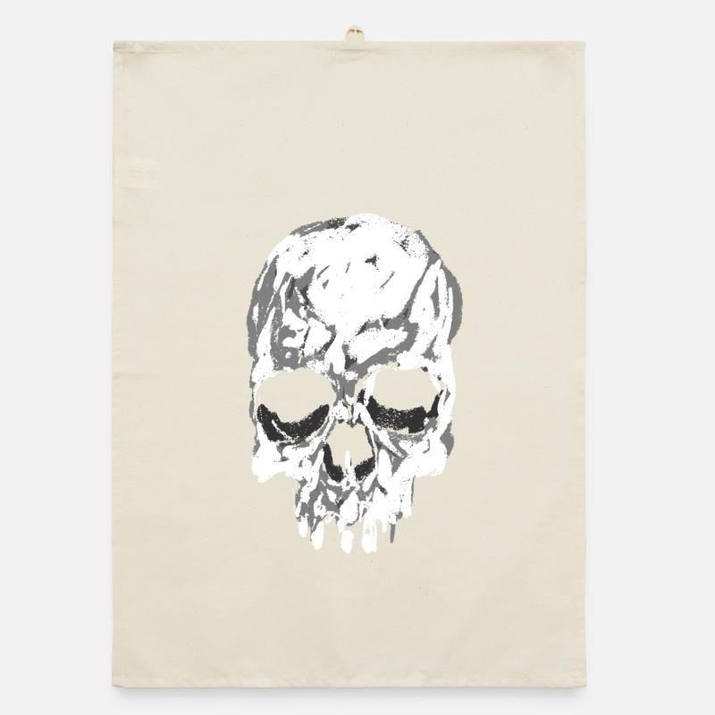 Skull Organic dish towel