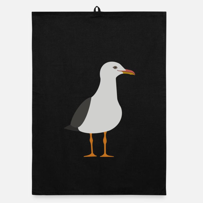 Mouette - Torchon bio - noir