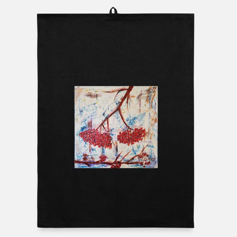 Rowan Berry02 Organic dish towel