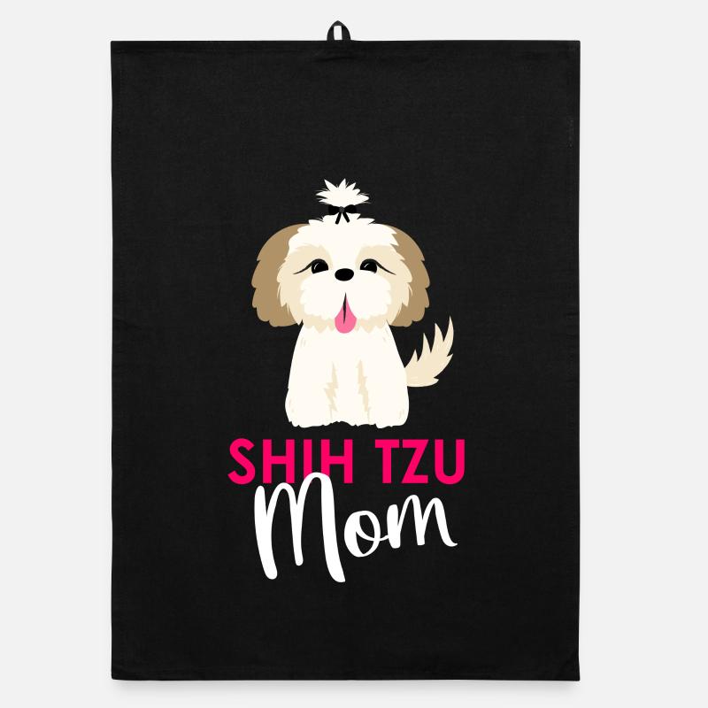 Shih Tzu dog Organic dish towel