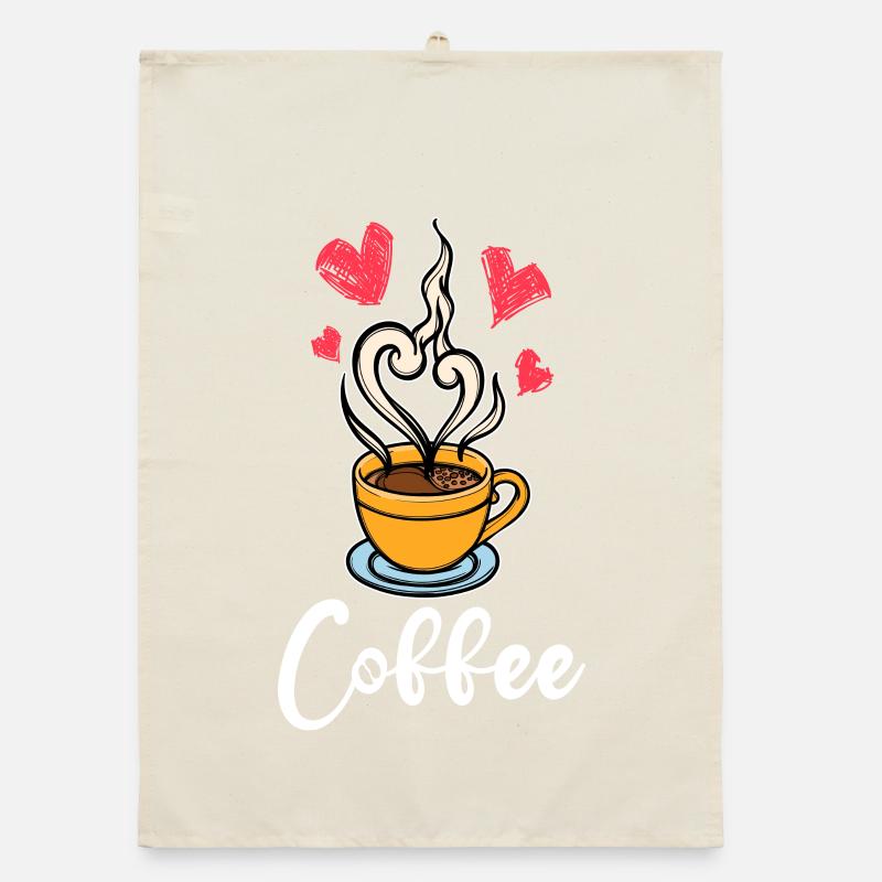 Caffeine Coffee Drinking Coffee Drinker Saying Organic dish towel