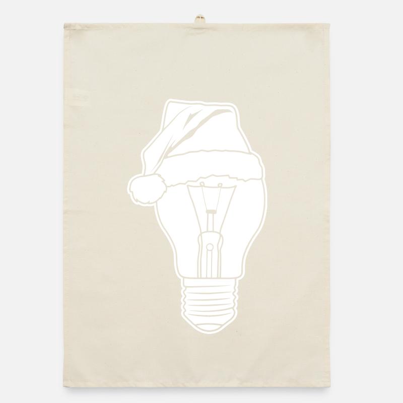 Lampe avec chapeau de Noël Torchon bio