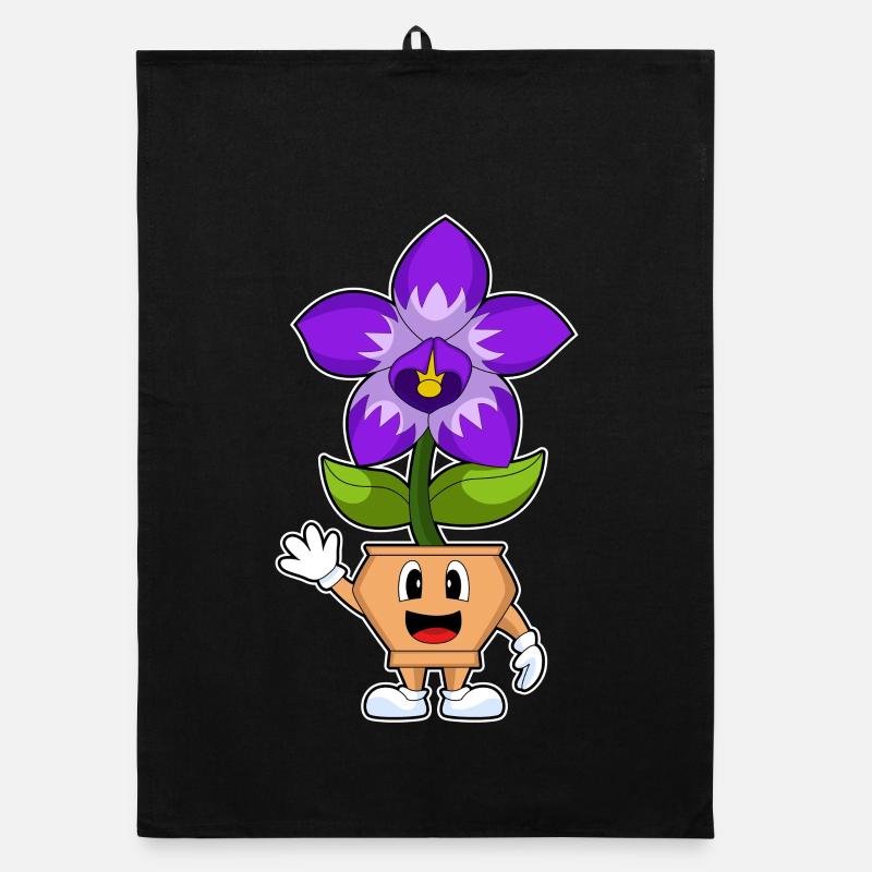 Funny Orchid Organic dish towel