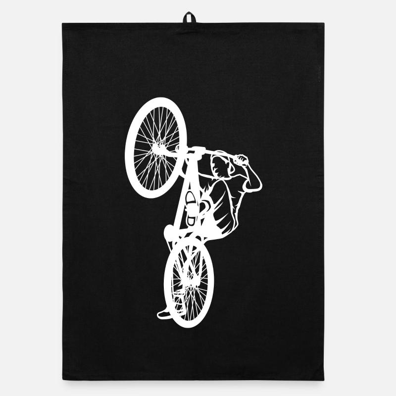 Dessin de cycliste BMX Torchon bio
