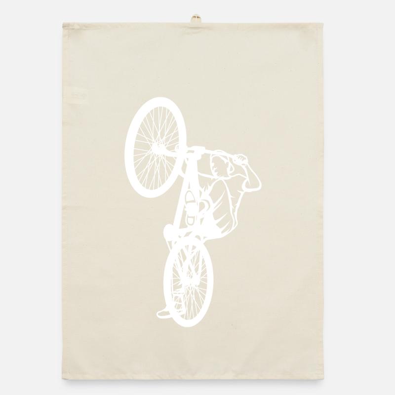 Dessin de cycliste BMX Torchon bio