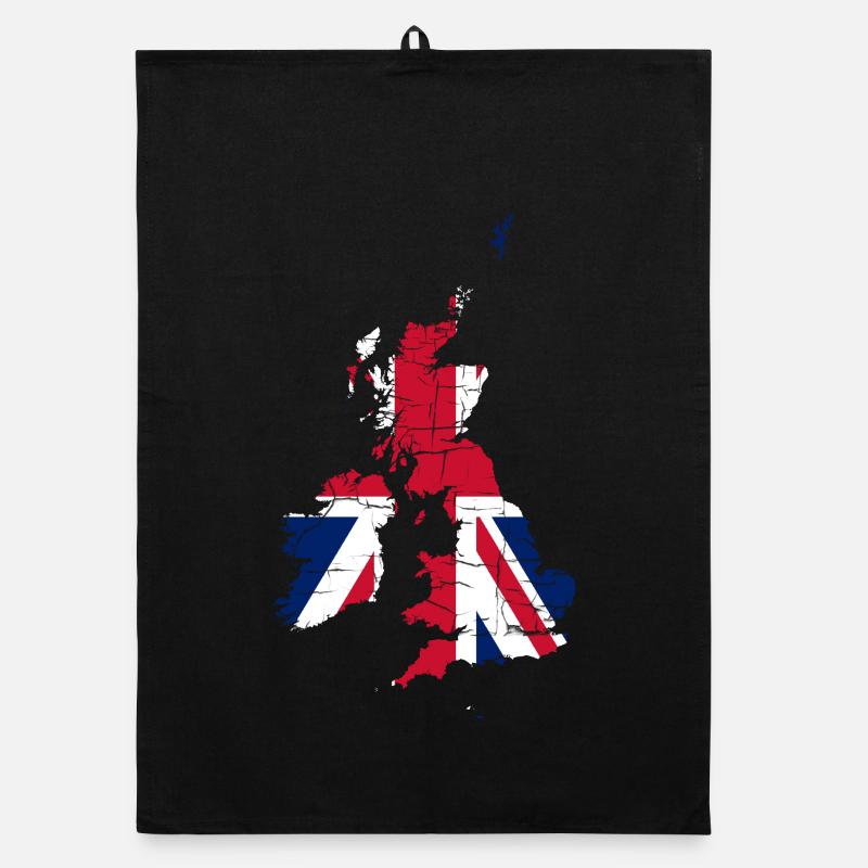 Royaume-Uni Drapeau Paysage Angleterre Torchon bio