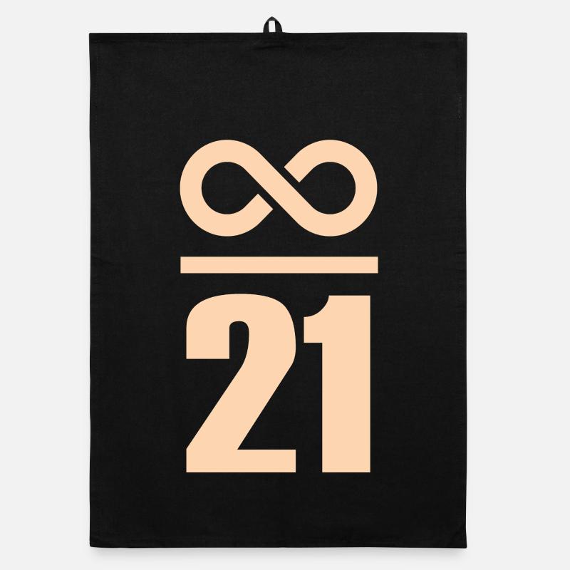 Infini par 21 millions de Bitcoin Infinity Torchon bio