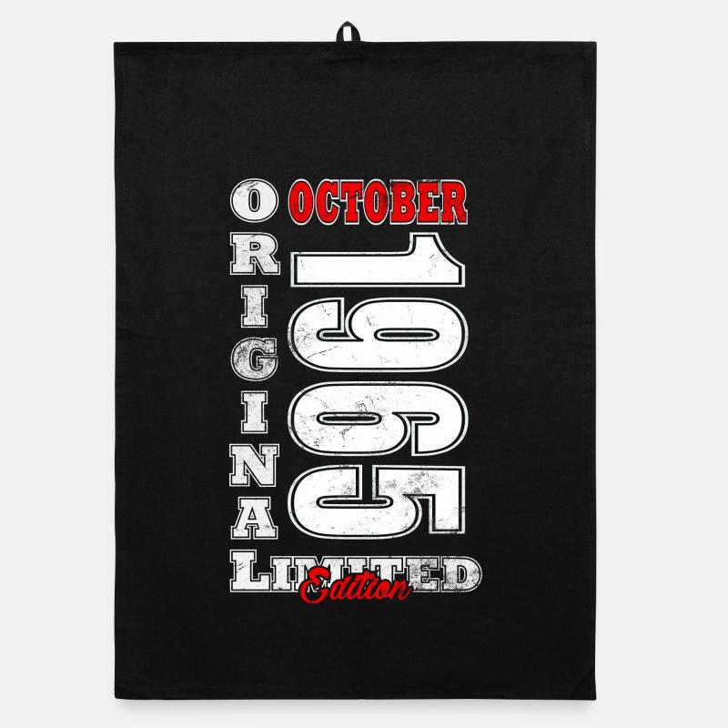 Born in October 1965 - Gift Vintage Octobe Organic dish towel