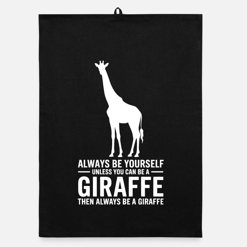 Giraffe Sayings Giraffe Funny Giraffe Gift Organic dish towel