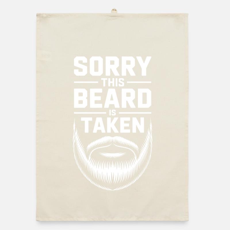 Désolé que cette barbe soit enlevée Torchon bio