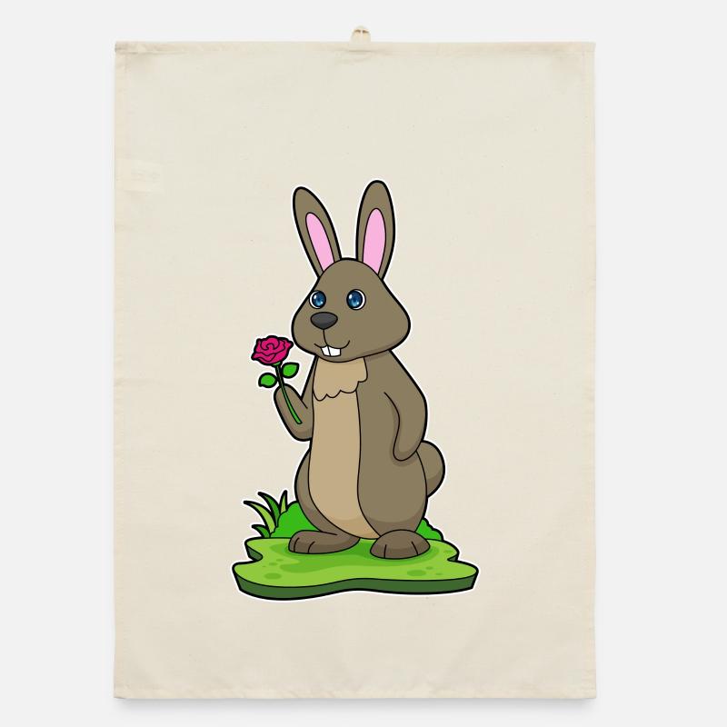 Bunny Rose Organic dish towel
