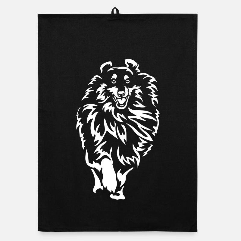 Sheltie « Édition Noire » Torchon bio