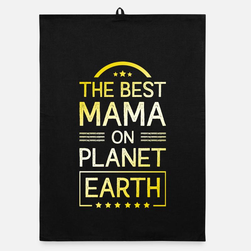 Beste Mama Spruch Mutter Mom Organic Geschirrtuch