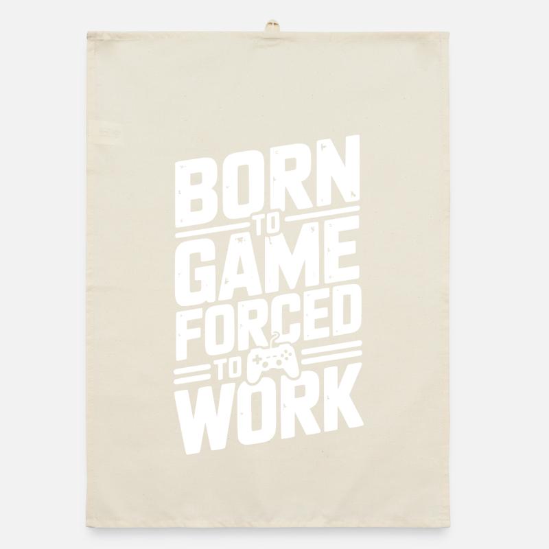 Né pour le jeu, forcé de travailler Torchon bio