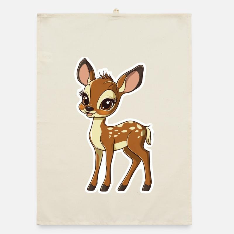 roe deer Organic dish towel