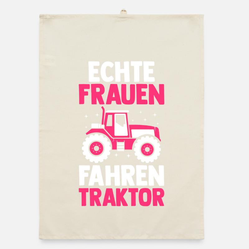 Trecker Landwirt Bauer Traktorfahrer Traktor Organic Geschirrtuch