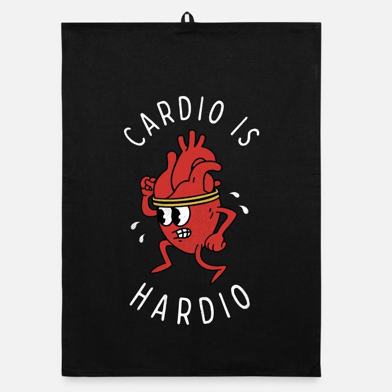 Cardio is Hardio Organic dish towel