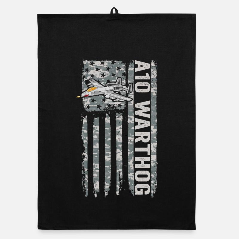 Camouflage militaire militaire du drapeau américain A-10 Warthog Torchon bio