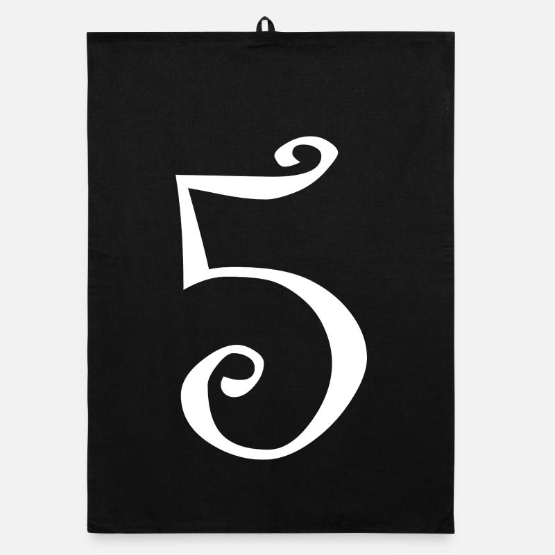5. ANNIVERSAIRE. 5 ANS. 5e ANNIVERSAIRE Torchon bio
