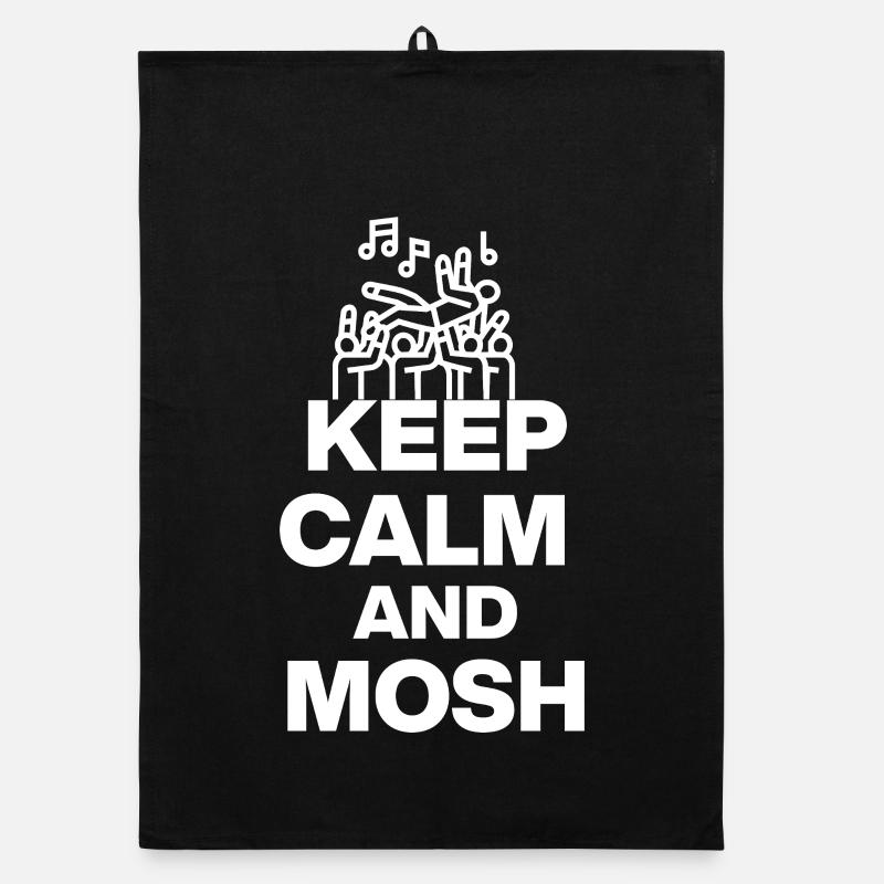 KEEP CALM AND MOSH! FESTIVALSOMMER PARTY w Organic Geschirrtuch