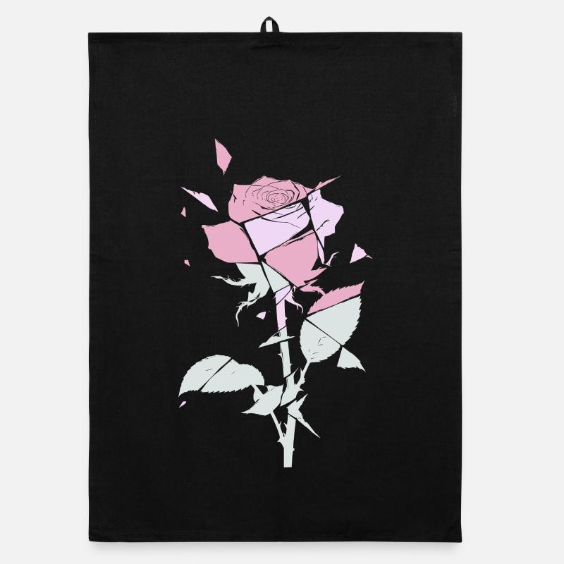 Pastel Rose Fragments Torchon bio
