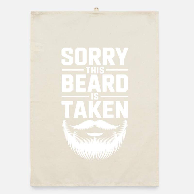 Taken Beard: Bold Typography with Beard Organic dish towel