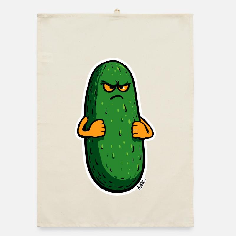 Grumpy Pickle Maskottchen Organic Geschirrtuch