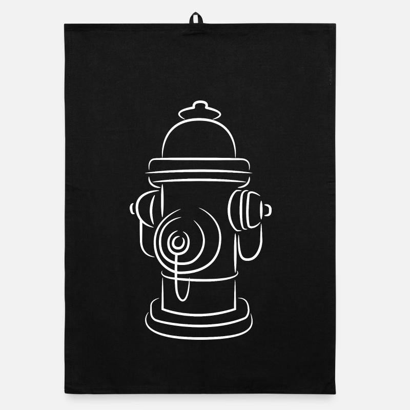 Hydrant Drawing Organic dish towel