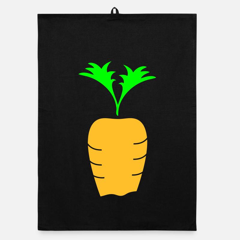 Carrot inserted in the soil Organic dish towel