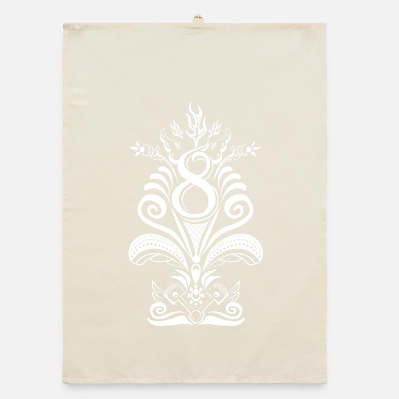 Kurbits V8 No:2 - weiß Organic Geschirrtuch