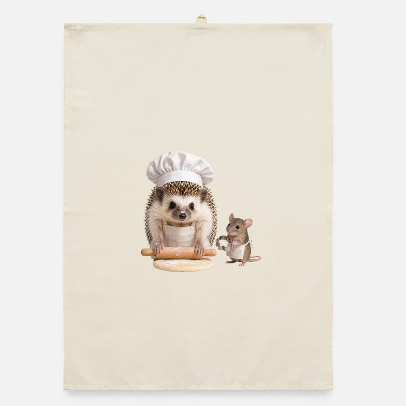 Igelbäcker mit Maushelfer Organic Geschirrtuch