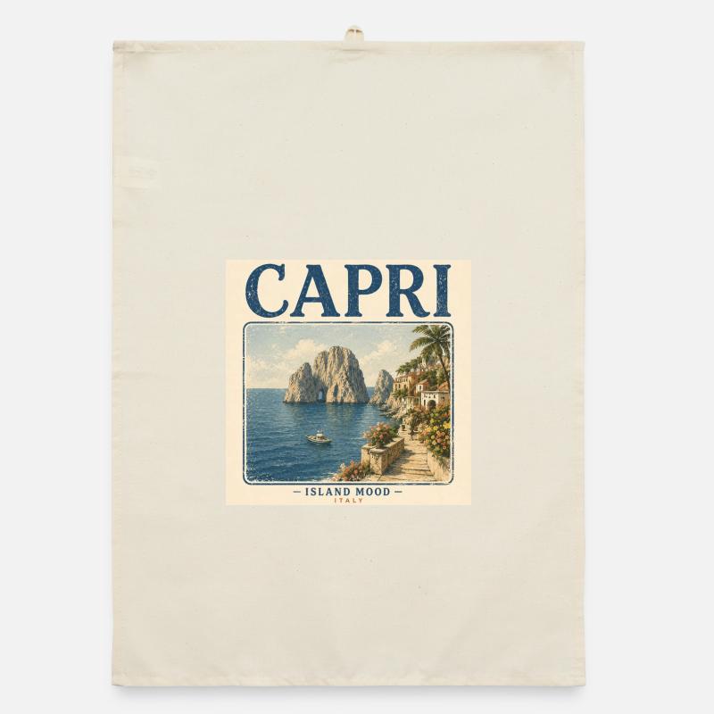Capri Island Mood Organic Geschirrtuch