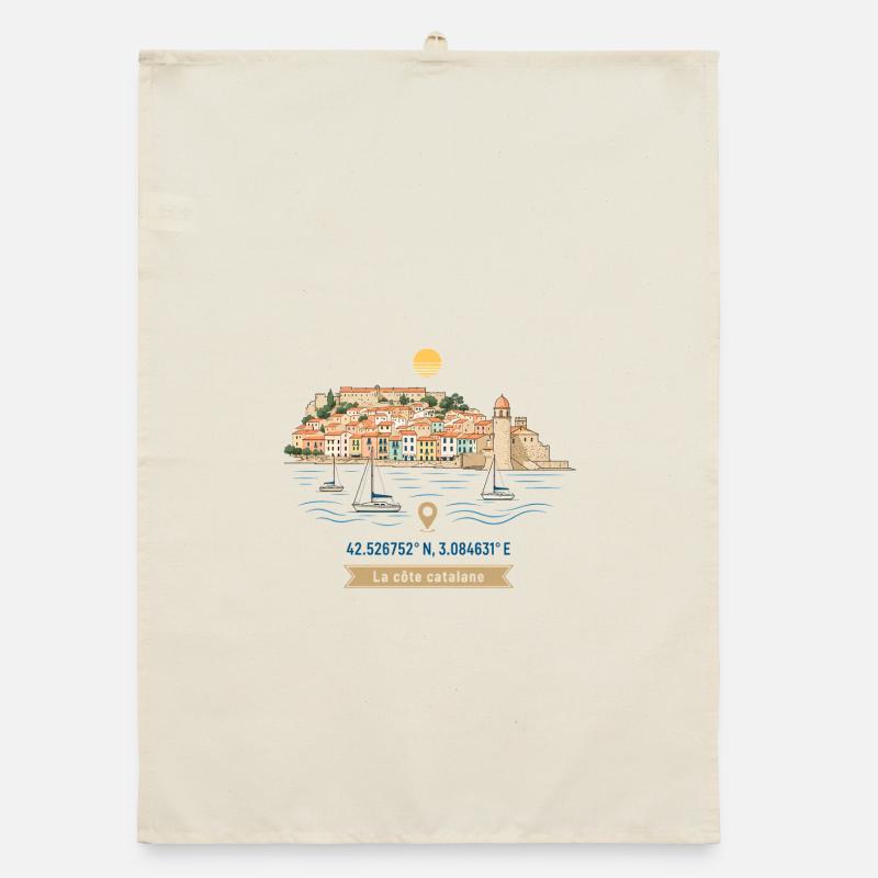 Collioure Côte Catalane Torchon bio
