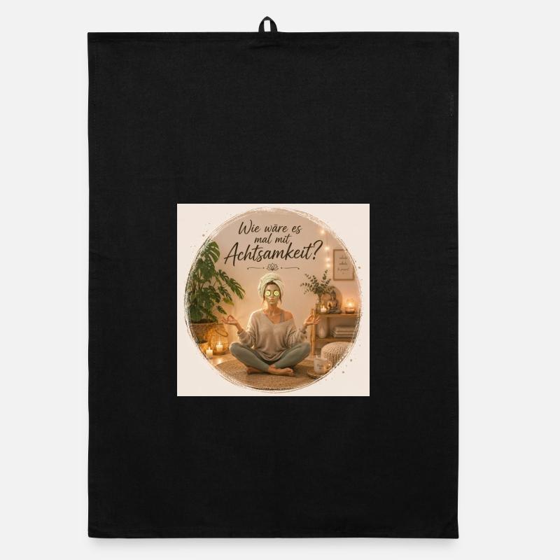 Mindfulness in Spa Meditation Style Organic dish towel