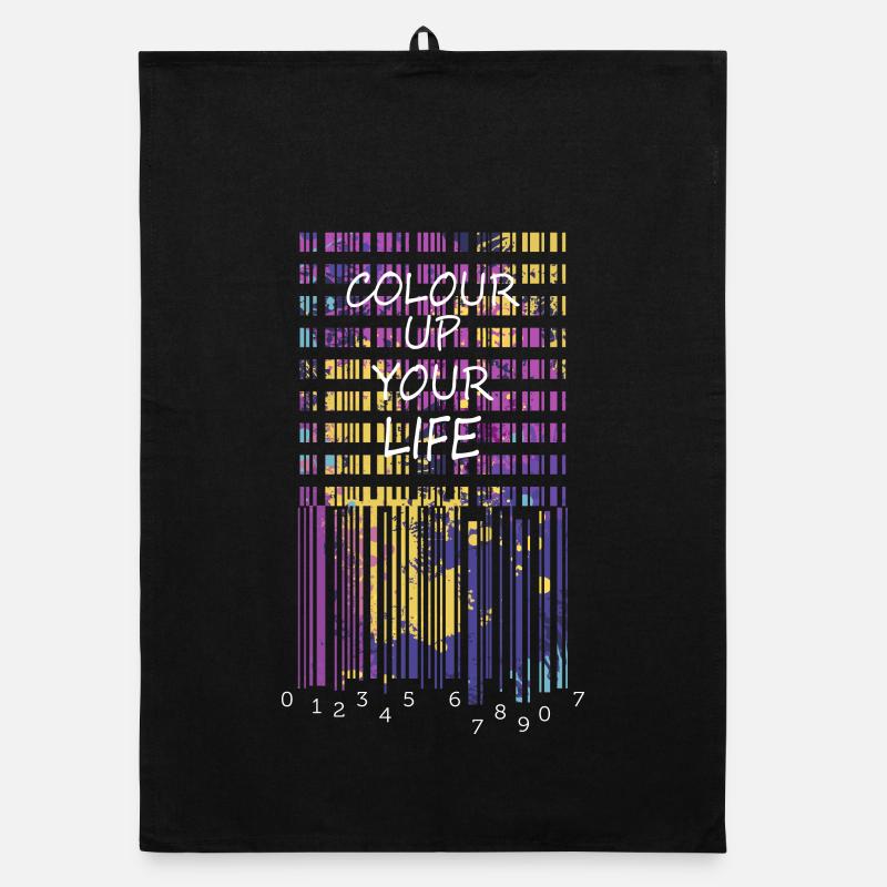 Apportez de la couleur à votre vie Torchon bio