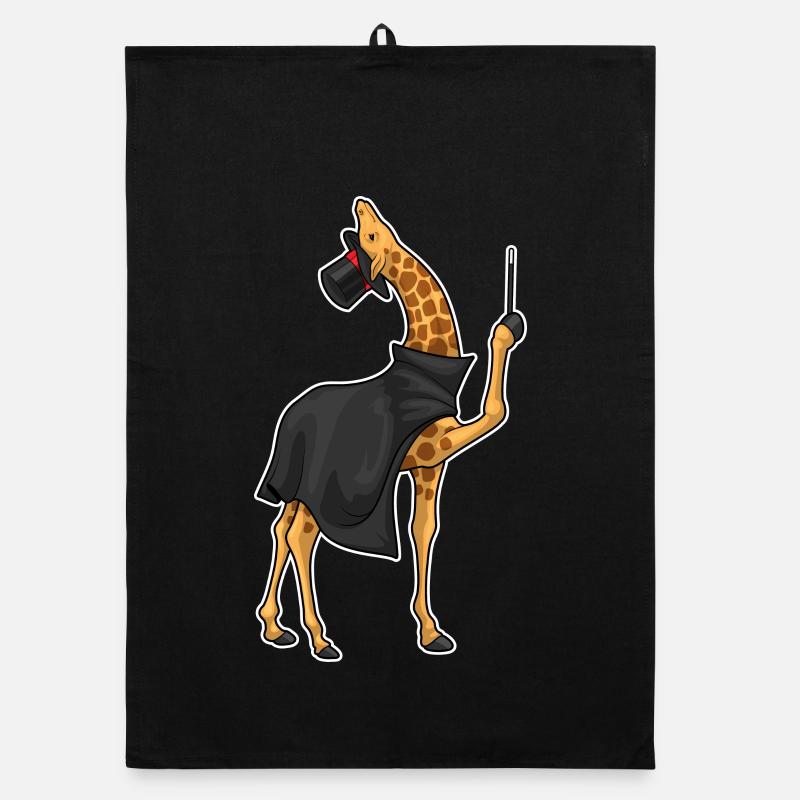Giraffe Wizard Wand Organic dish towel