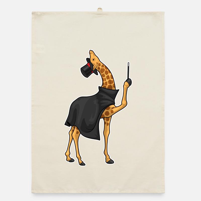 Giraffe Wizard Wand Organic dish towel