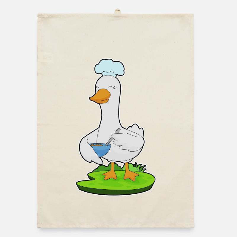 Ente Koch Schüssel Kochen Organic Geschirrtuch