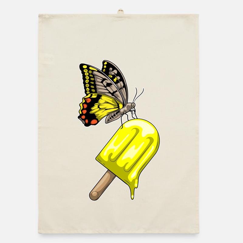 Butterfly Popsicles Organic dish towel