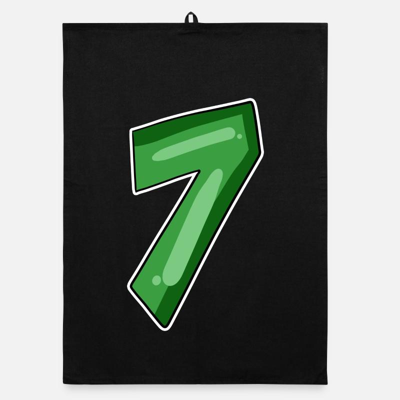 Number 7 Number Organic dish towel