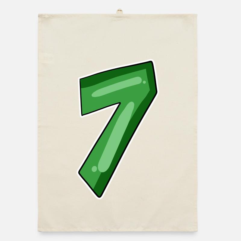 Number 7 Number Organic dish towel