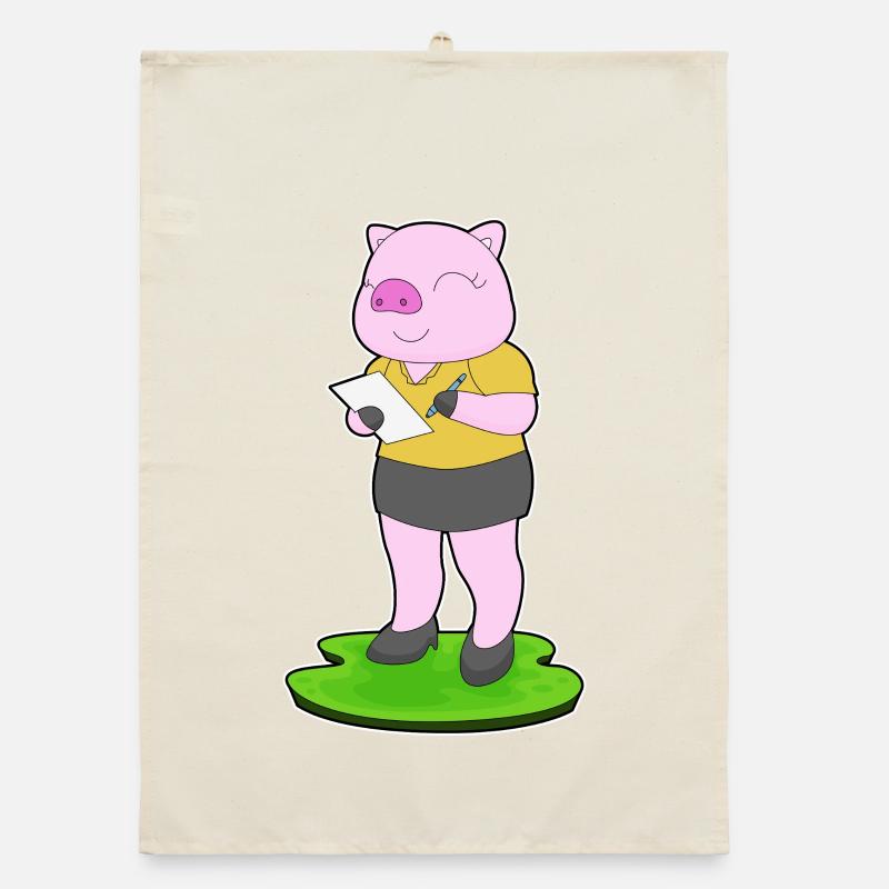 Note du secrétaire du cochon Torchon bio