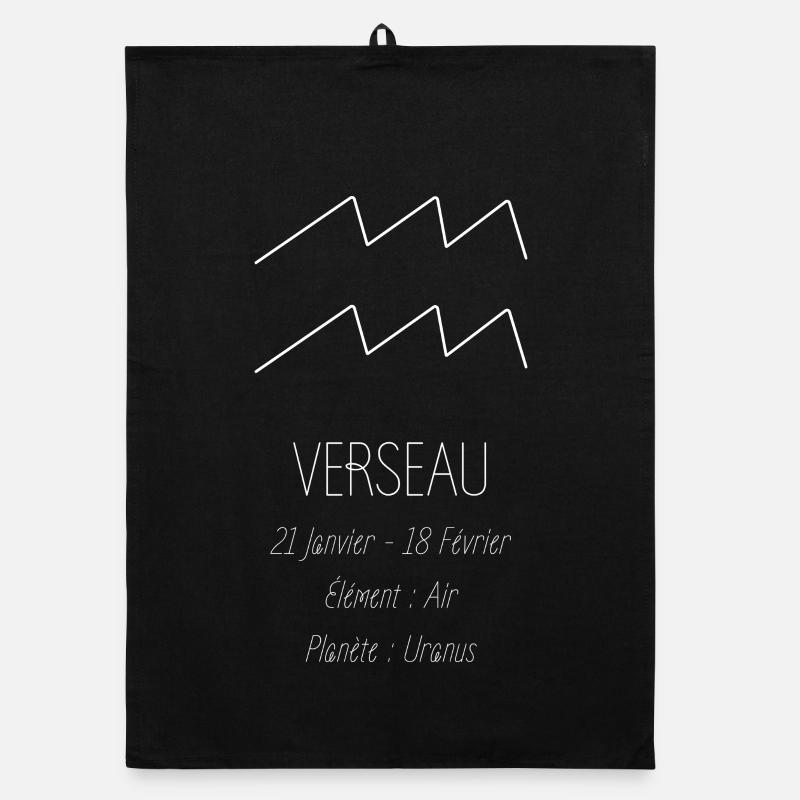 Signe du Verseau Torchon bio
