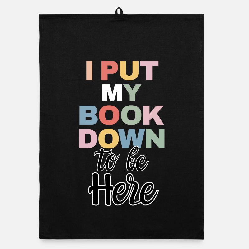 Funny Book Reader Quote Reading Organic Geschirrtuch