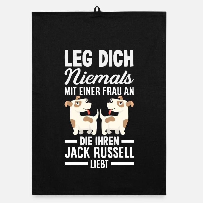 Lustiges Jack Russell Besitzer Geschenk Organic Geschirrtuch