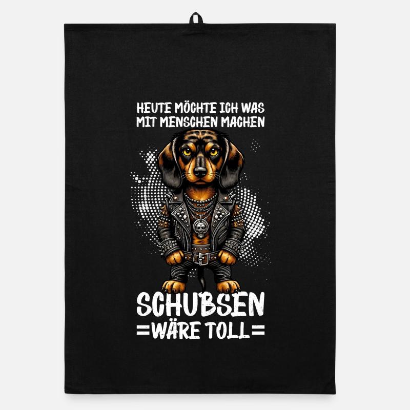 Heute Möchte Ich Was Mit Menschen Machen Schubsen Organic Geschirrtuch