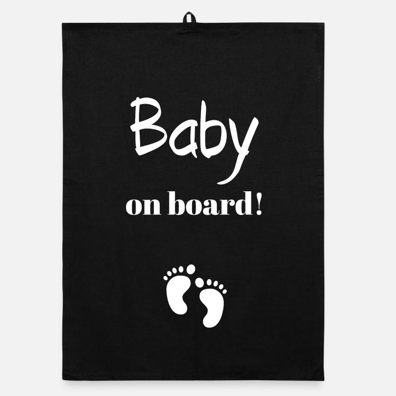 Panneau d’empreinte de bataille à bord du bébé Torchon bio