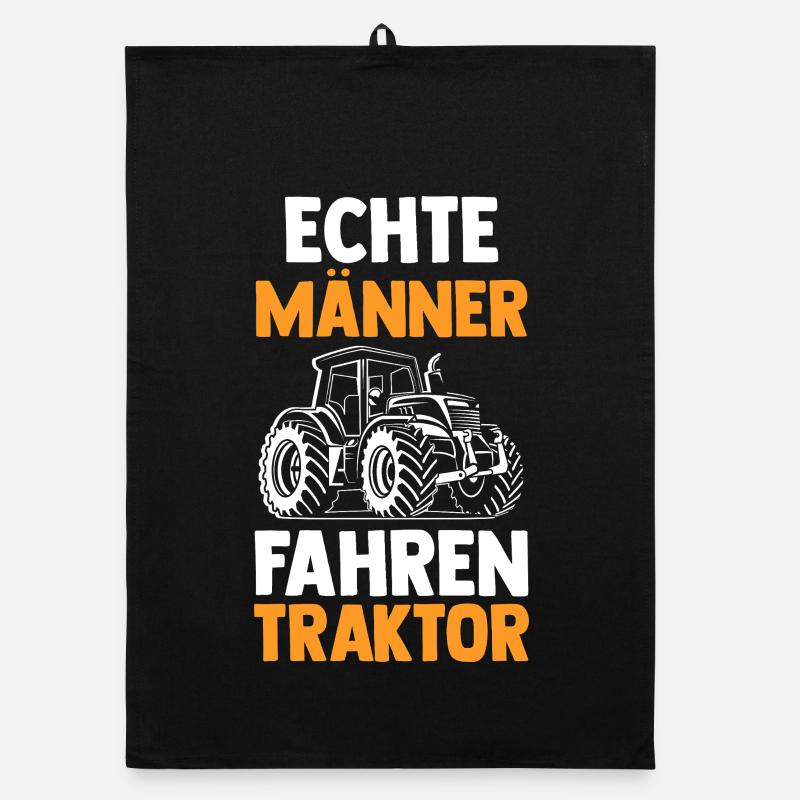 Trecker Landwirt Bauer Traktorfahrer Traktor Organic Geschirrtuch
